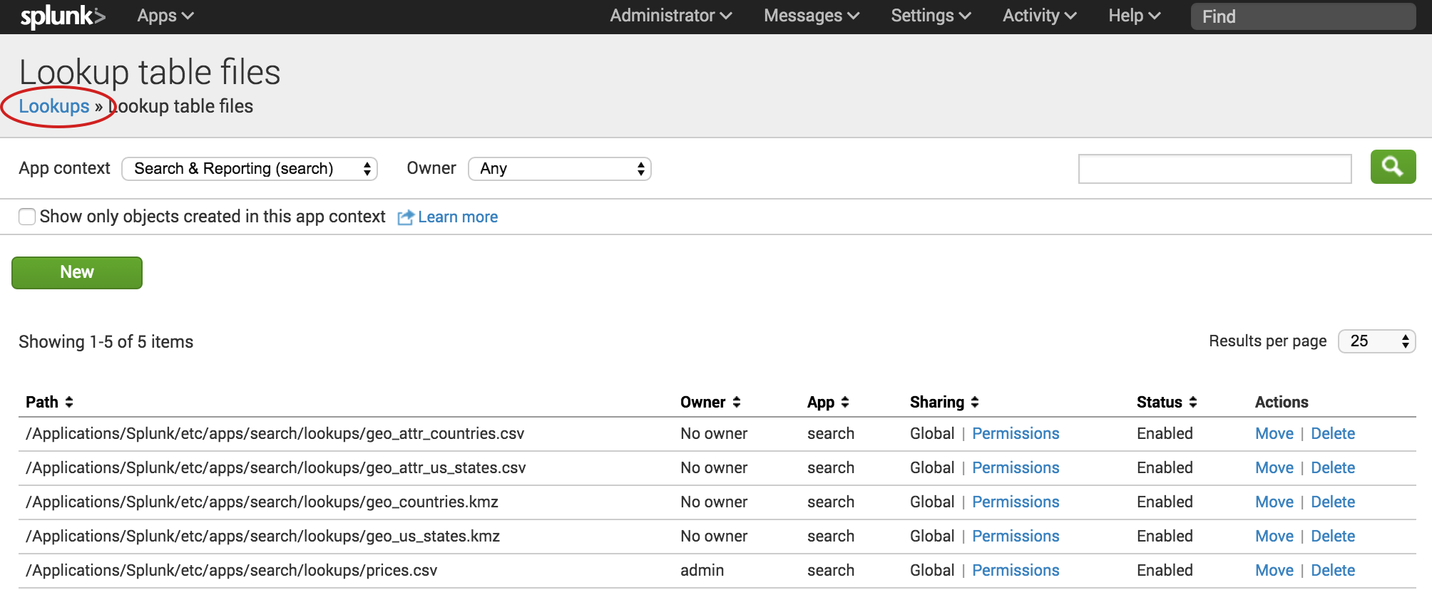 Enabling Field Lookups - Splunk Documentation