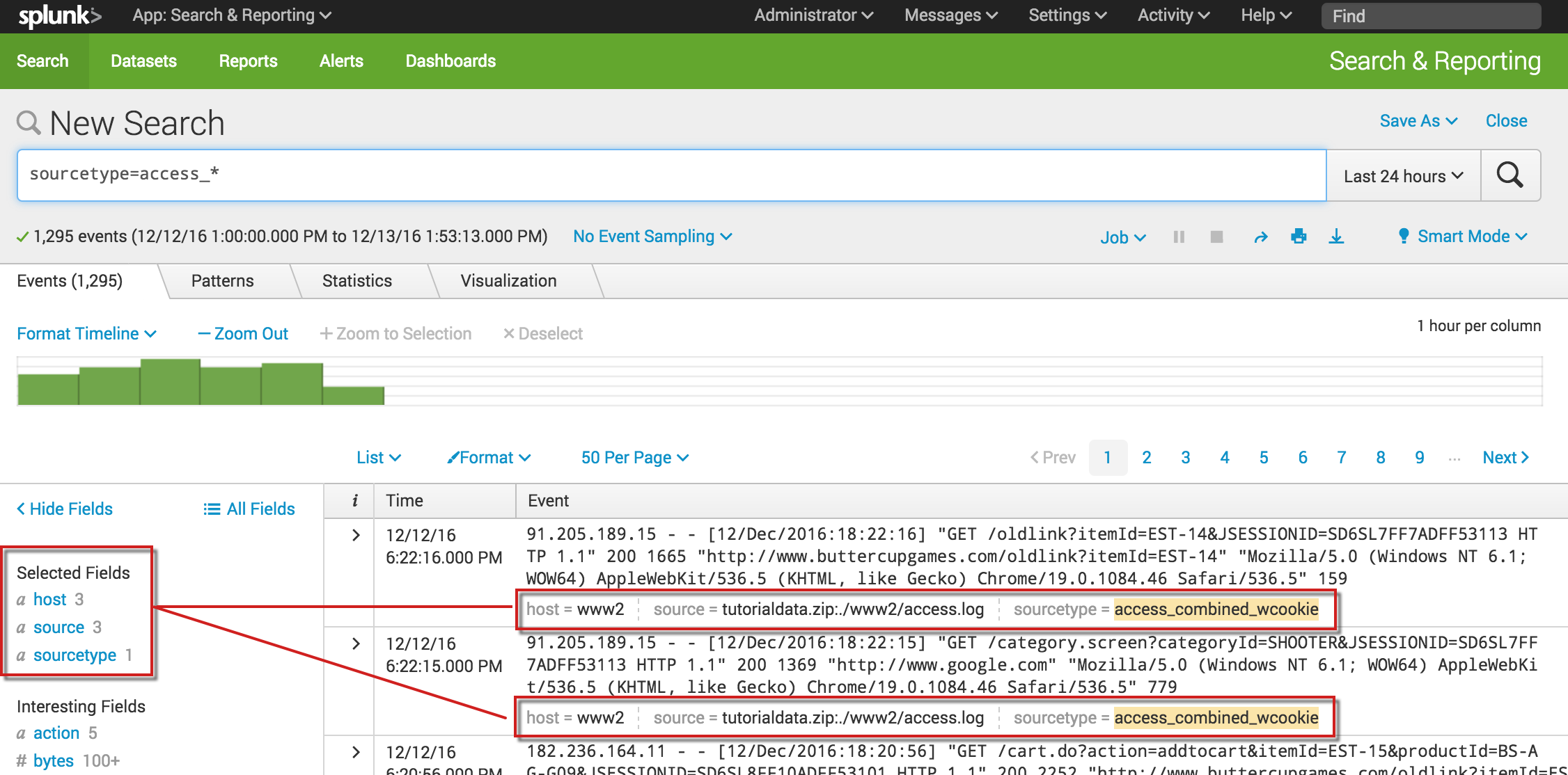 Use Fields To Search - Splunk Documentation