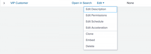 This screen image shows the list of options under the Edit drop-down menu.