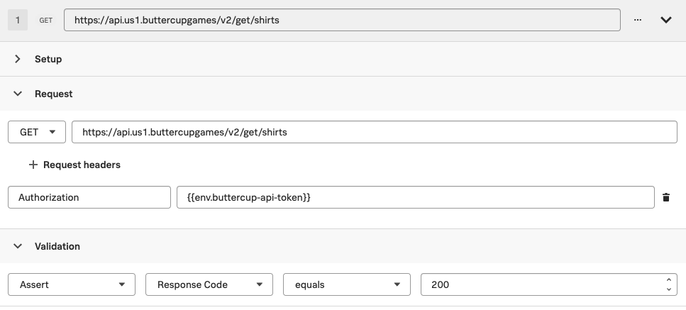 This image shows an API test.