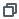 This icon looks like one square shape overlapping an identical square shape. It represents the copy operation