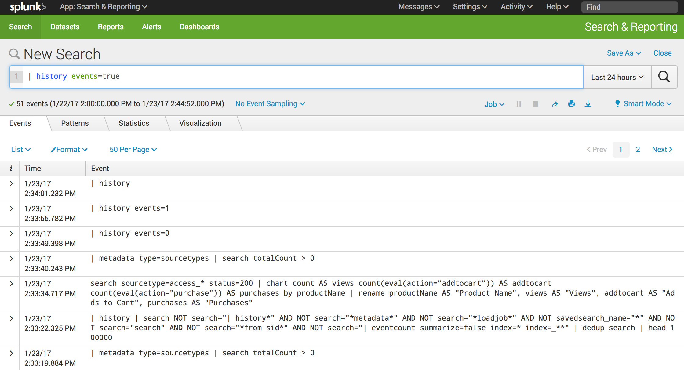 splunk search examples