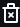 This icon looks like a trash can with an x on its side. It represents the delete operation.