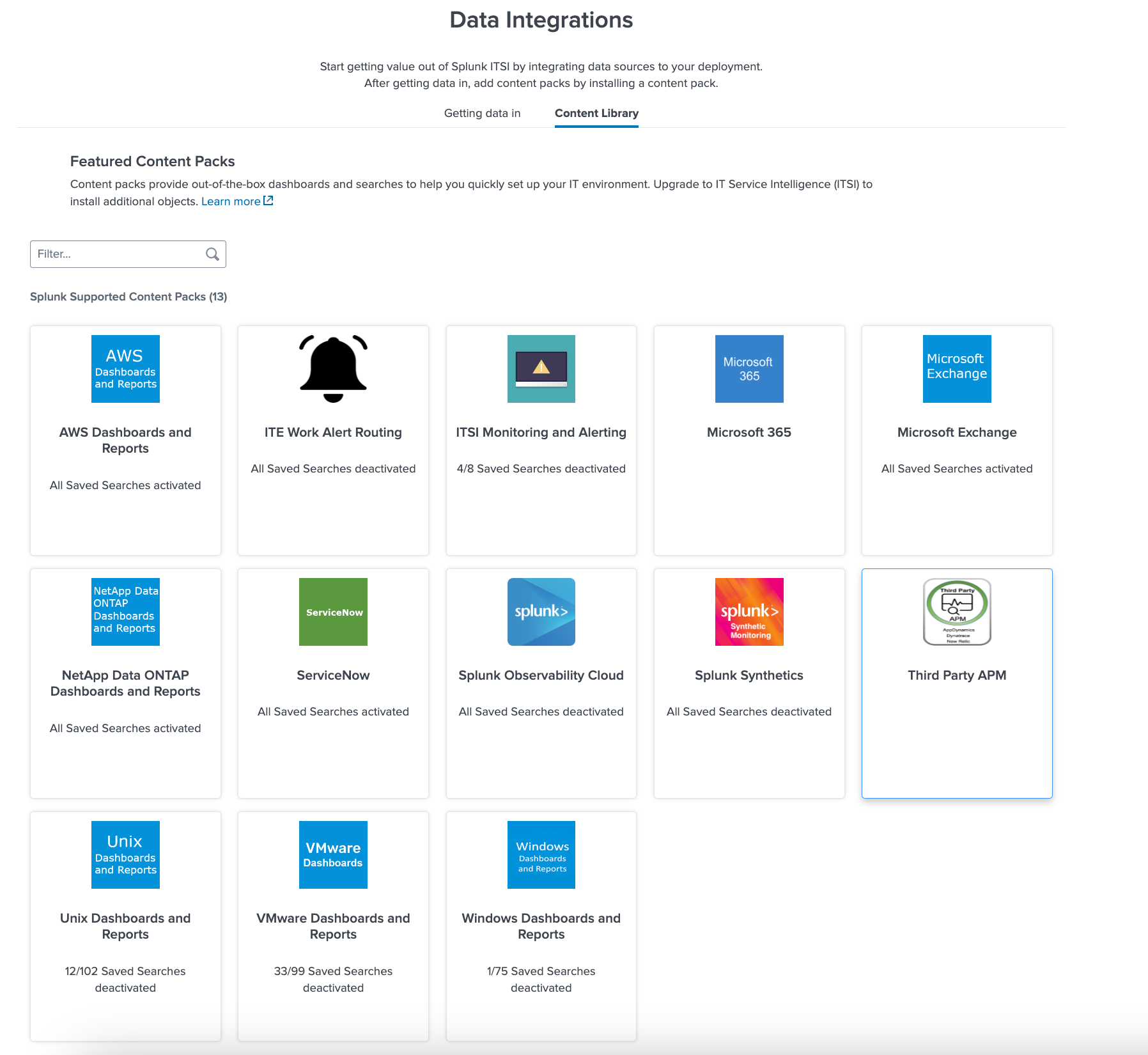 Set up Splunk IT Essentials Work - Splunk Documentation