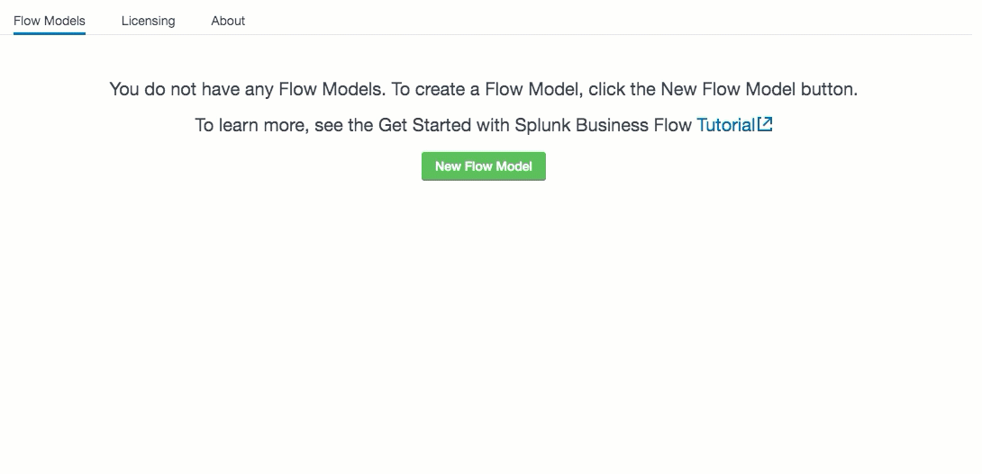 The following animation shows how to add a Flow Model and launch the Explorer. The animation starts from the home page. Then, the user clicks the Add new Flow Model button. A pop-up message appears, and the user enters a name and base search for the Flow Model and clicks submit. In the Flow Model editor, the user selects customer_id under correlation ID and action under step, and then clicks Explore. The Explore view shows a flowchart of steps, starting with "new account created" and ending in "purchased game".