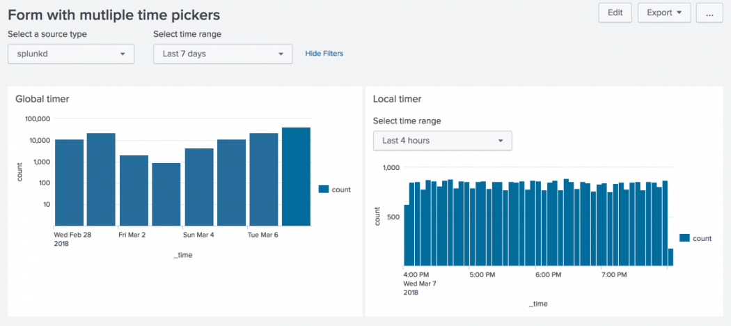 Token usage in dashboards - Splunk Documentation