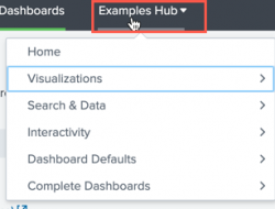 A screenshot of the dashboards Examples Hub.