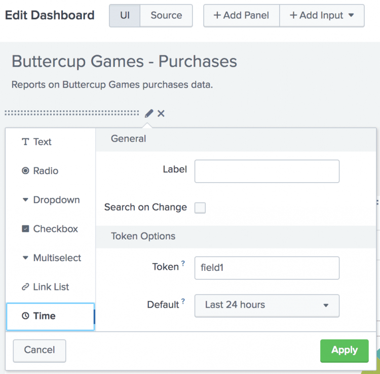 Create Dashboards And Panels Splunk Documentation