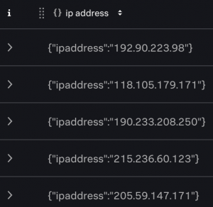 This screen image shows the ip address being extracted using a named capturing group.