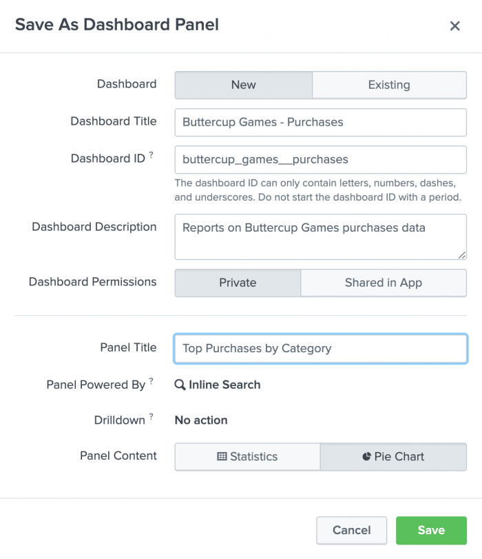 Create Dashboards And Panels Splunk Documentation