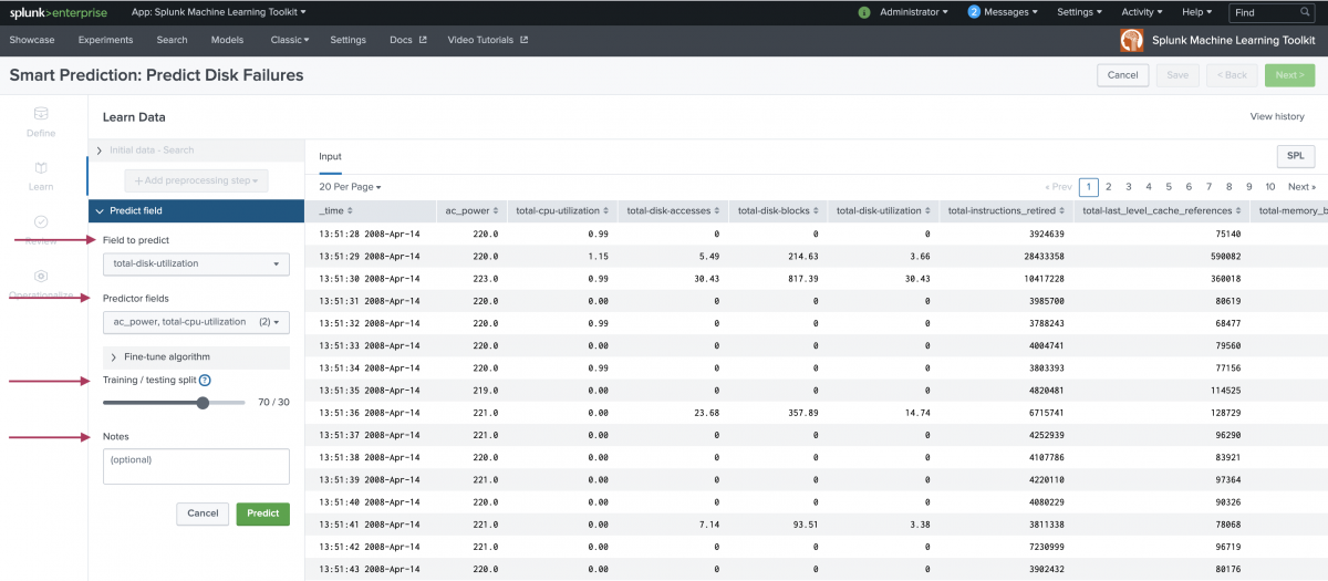 Smart Prediction Assistant - Splunk Documentation