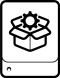 This image is an icon that represents the Search Head Cluster Deployer component.