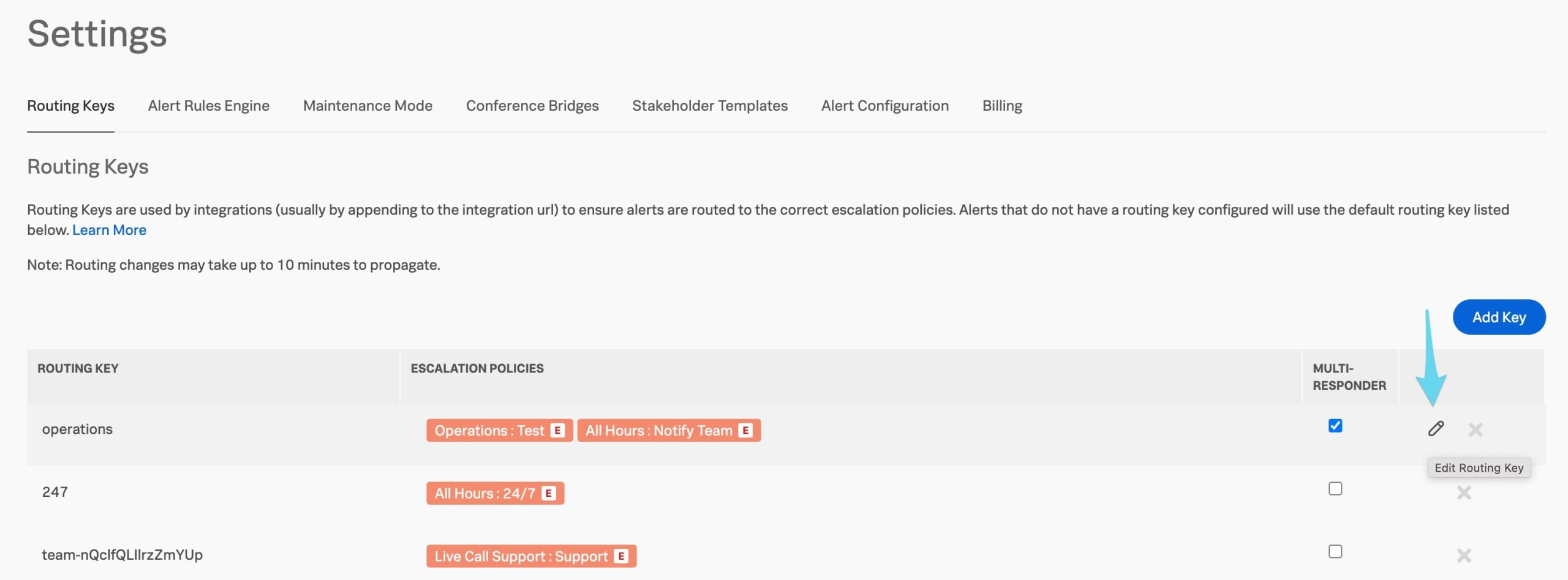 Select the edit pencil, then select multi-responder.