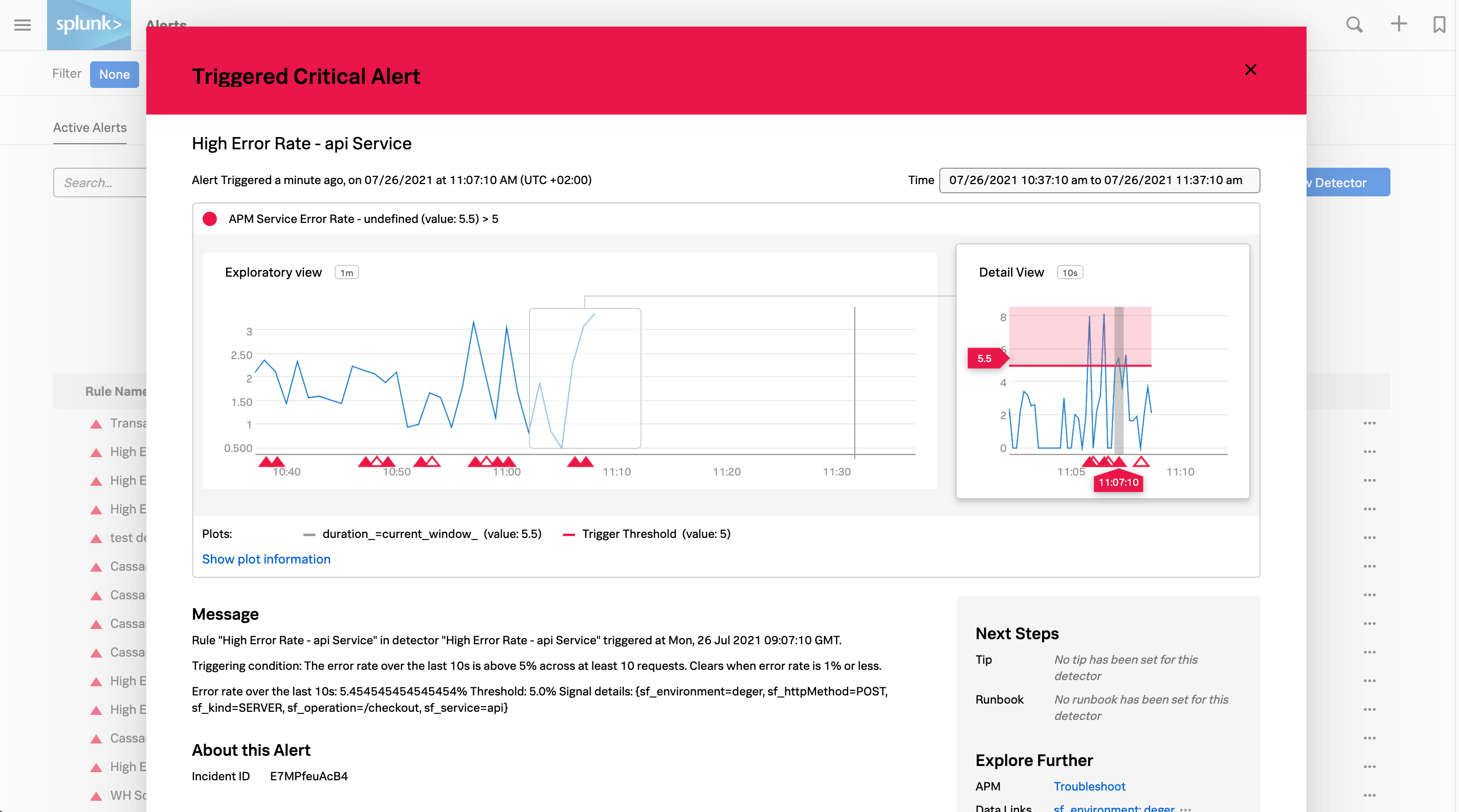 View alerts in Splunk Observability Cloud — Splunk Observability Cloud ...