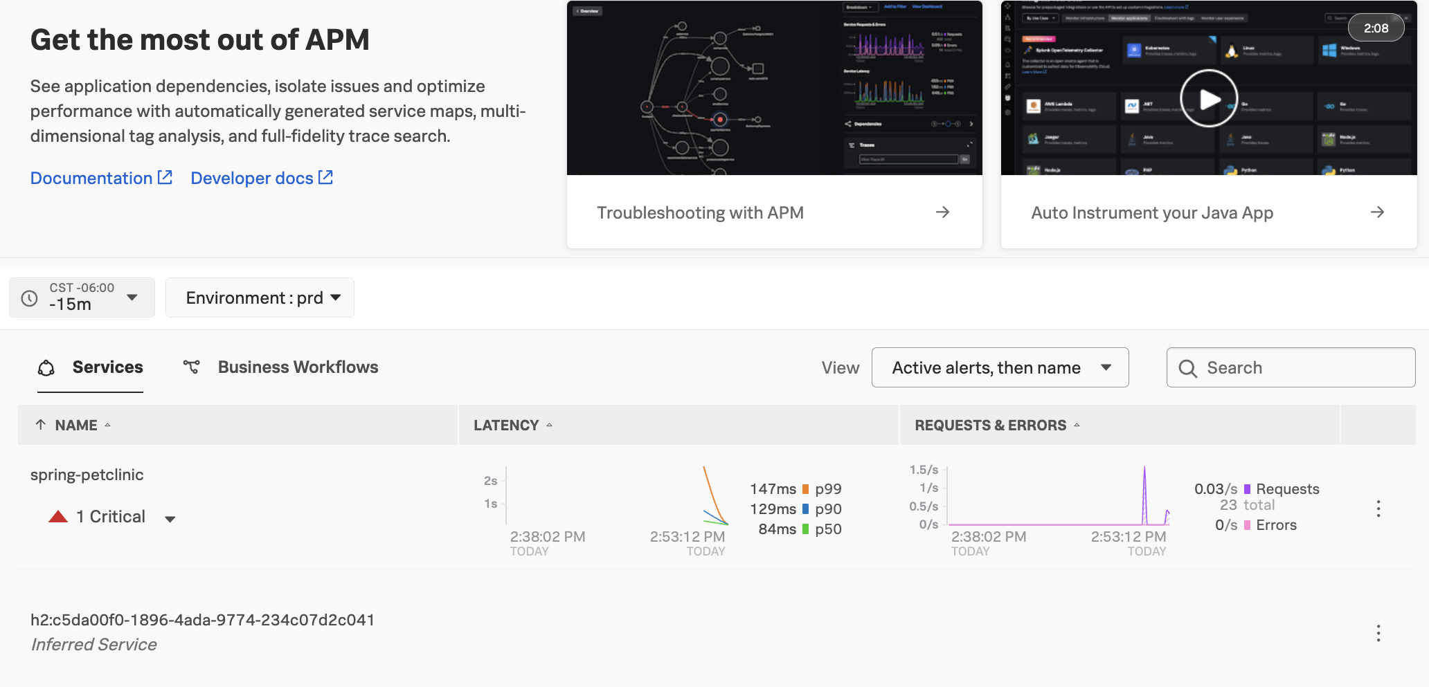 Part 3 View your data in Splunk APM Splunk Observability Cloud